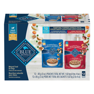 Pouch, VP Tempting Toppers - Beef/Chicken - 12pk - 85 g