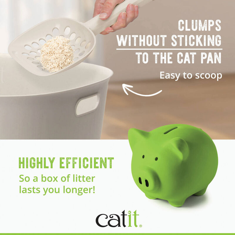 Catit Go Natural! Pea Husk Clumping Cat Litter Unscented - 5.6kg image number null