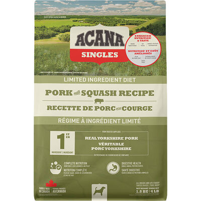 Acana, Adult - Singles Pork & Squash - Dry Dog Food