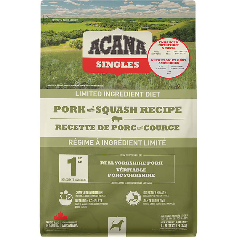 Acana, Adult - Singles Pork & Squash - Dry Dog Food image number null