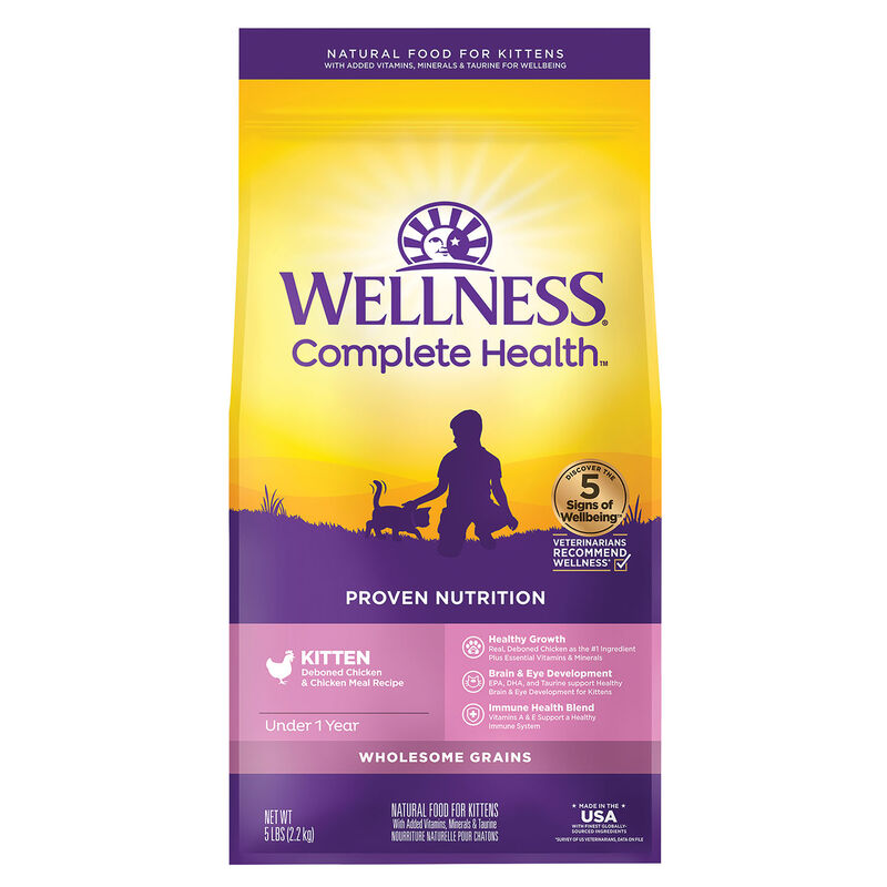 Wellness, Complete Health Kitten Chicken & Rice - 2.27 kg - Dry Cat Food image number null