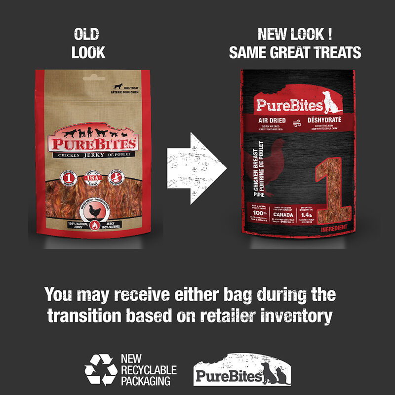 PureBites, Mid Size Dog Treats - Chicken Jerky - Freeze Dried Dog Treat image number null