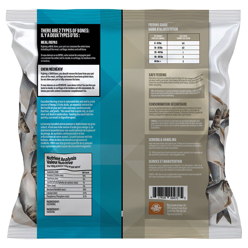 Big Country Raw, Herring - 1 lb - Frozen Dog Food image number null