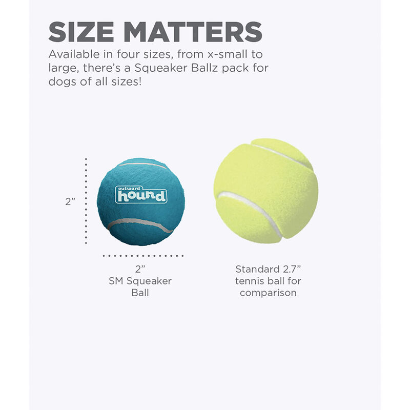 Outward Hound, Squeaker Ballz - 8 pk - Small image number null
