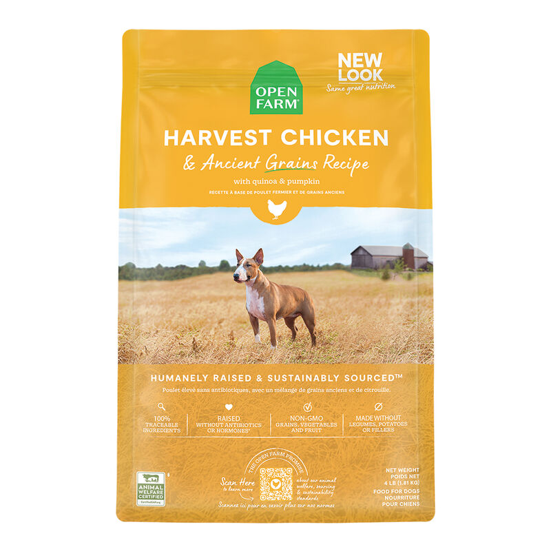Open Farm, Harvest Chicken & Ancient Grains Adult Dog Dry Food - Dry Dog Food image number null