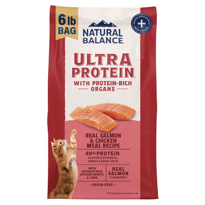 Natural Balance, Ultra Protein - Salmon & Chicken Meal Recipe - Dry Cat Food