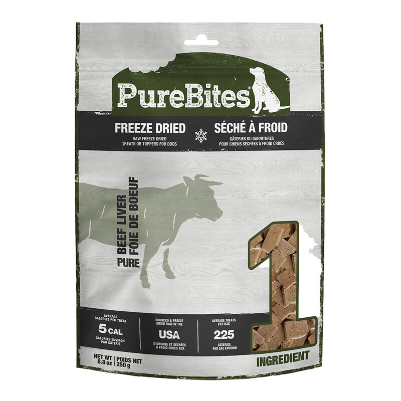 PureBites, Value Size Dog Treats, Beef Liver - Freeze Dried Dog Treat image number null