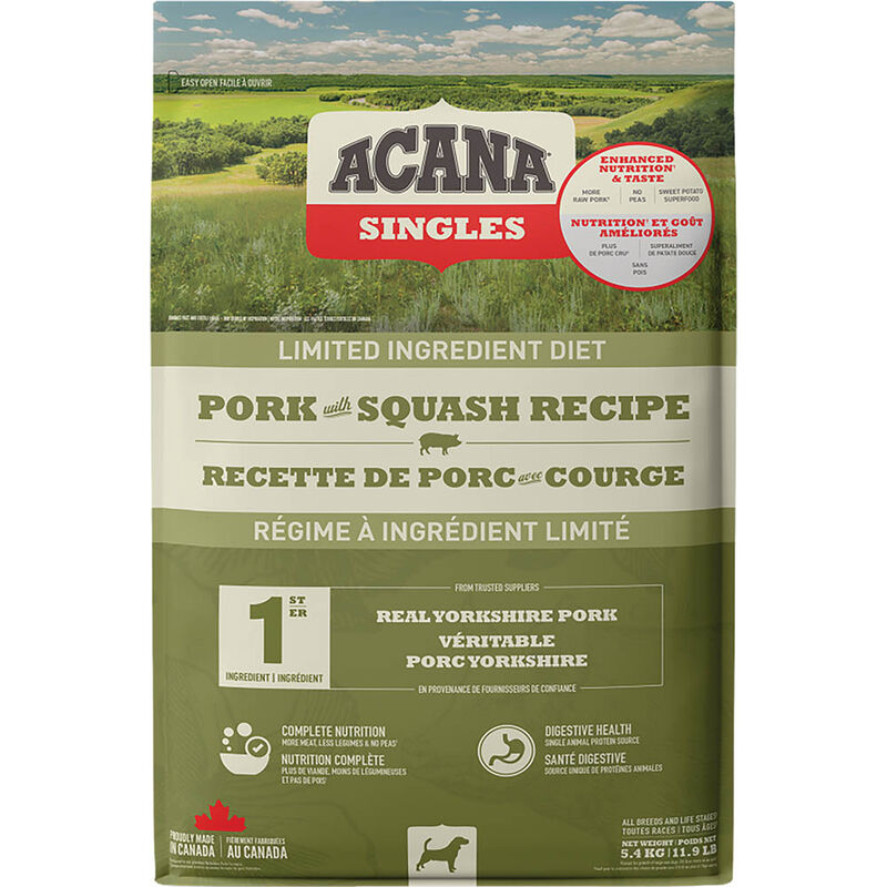 Acana, Adult - Singles Pork & Squash - Dry Dog Food image number null