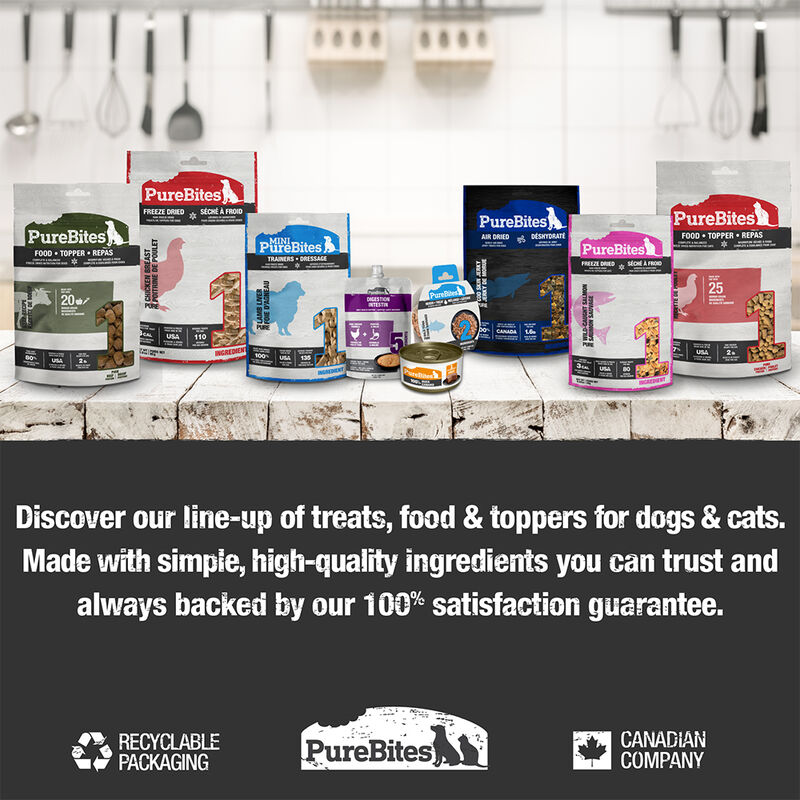 PureBites, Mid Size - Cod Skin Jerky - 137 g - Freeze Dried Dog Treat image number null