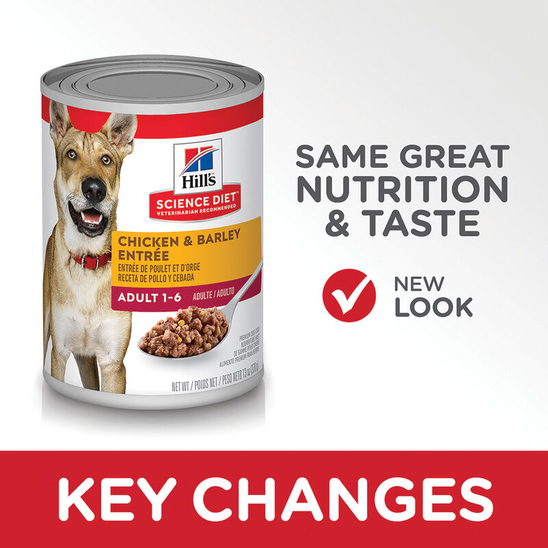 Science Diet, Adult Chicken & Barley Canned Dog Food, 370 g - Wet Dog Food image number null