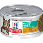 Science Diet, Perfect Weight Roasted Vegetable and Chicken Medley Canned Cat Food for healthy weight image number null