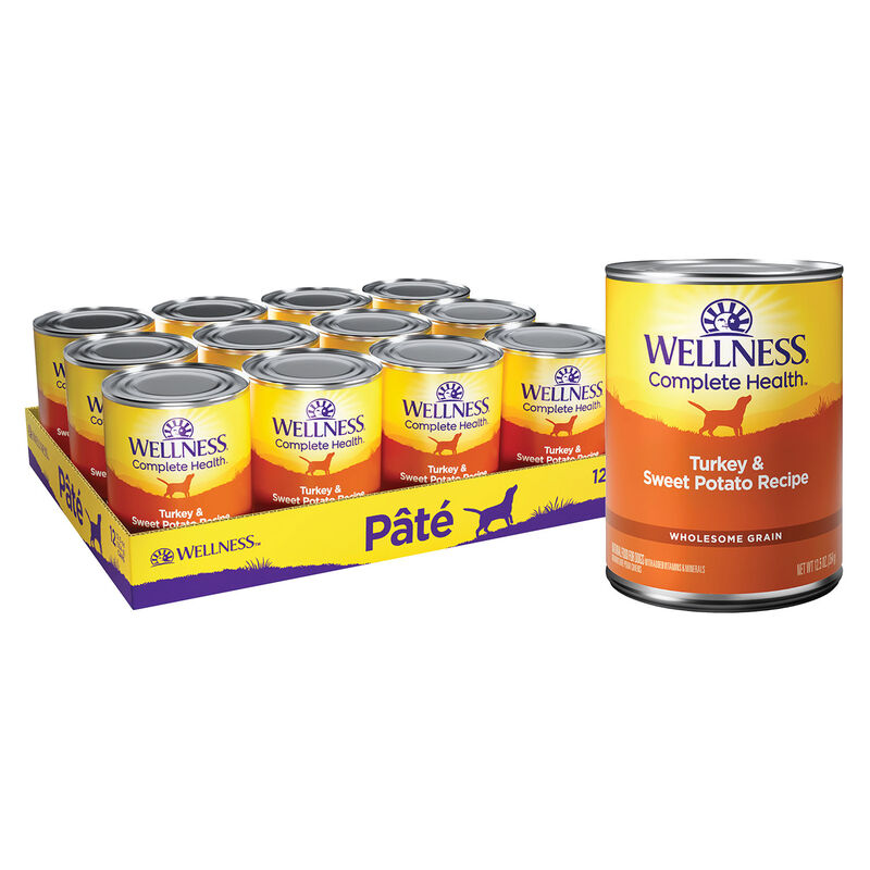 Wellness, Canned Dog Food, Turkey & Sweet Potato - Wet Dog Food image number null
