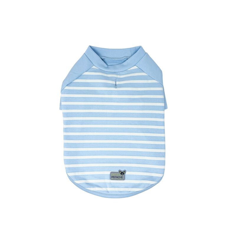 Petite Pistache Stripe Dog T-Shirt image number null