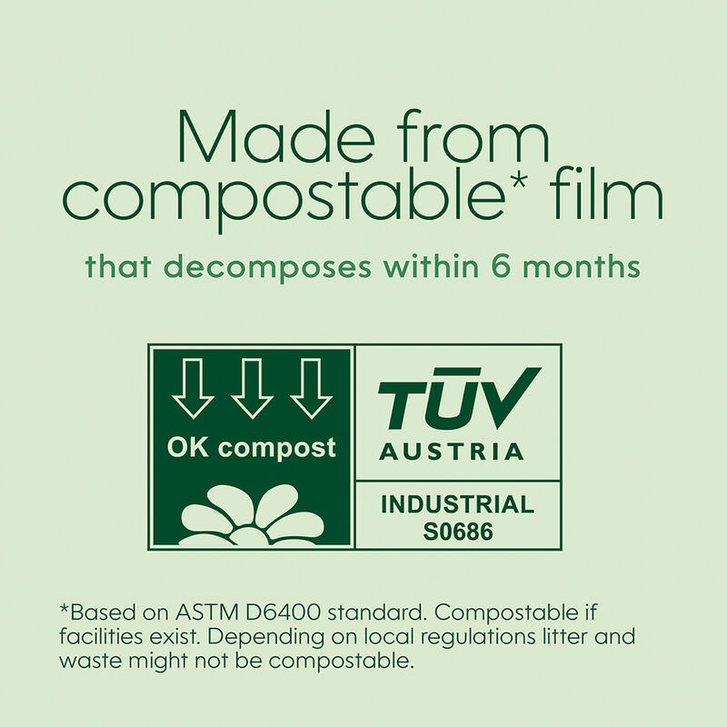Litter Genie, Eco Jumbo Refill, Compostable Film, 28ft (Up To 4 Months) image number null