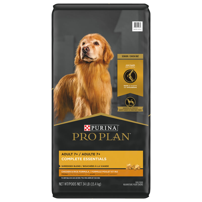 Purina Pro Plan Complete Essentials Shredded Blend Adult, Chicken & Rice Dry Dog Food 15.4kg image number null