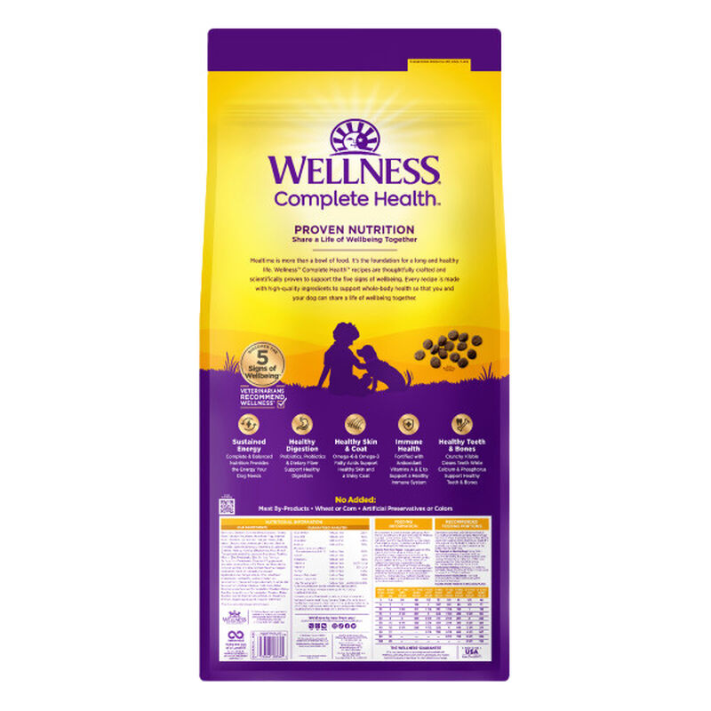 Wellness, Puppy Complete Health - Deboned Chicken, Oatmeal & Salmon Meal - 11.8 kg - Dry Dog Food image number null