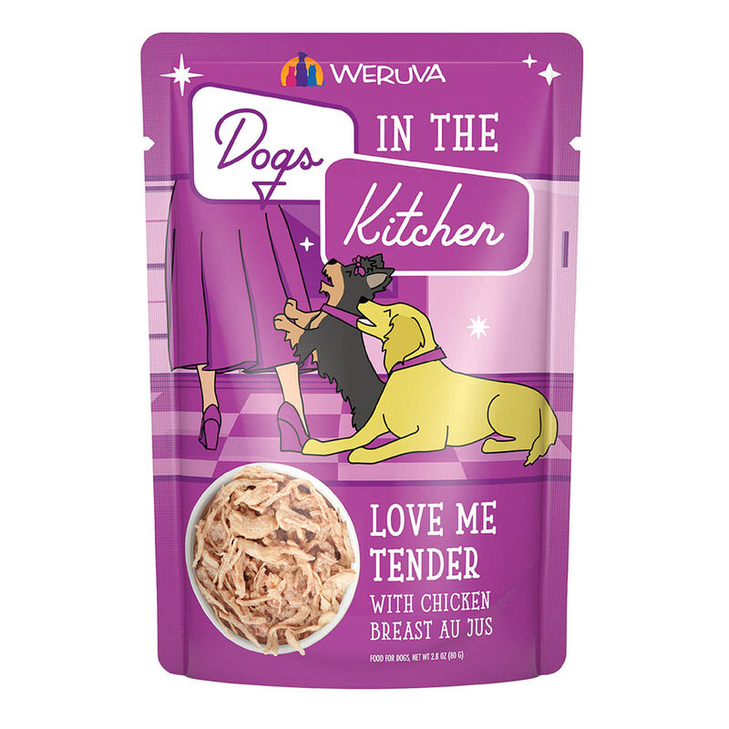 Weruva, Pouch, Adult - Luv Me Tender - 80 g - Minced - Wet Dog Food image number null
