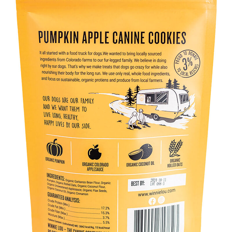 Winnie Lou, Pumpkin Canine Cookies - 113 g image number null