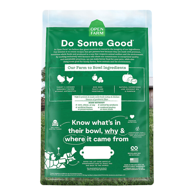 Open Farm, Homestead Turkey & Chicken Adult Cat Dry Food - Dry Cat Food image number null