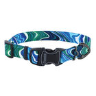 Adjustable Fashion Dog Collar, Malachite Magic, Small - 5/8" x 10-14" image number null