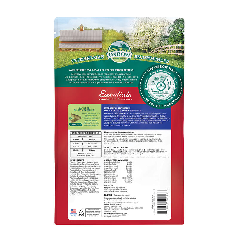 Oxbow, Essentials, Adult Rabbit image number null
