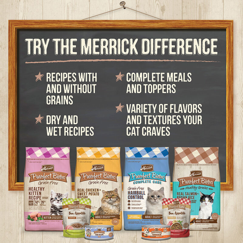 Merrick, Purrfect Bistro Cat Can, Chicken Pate - Wet Cat Food image number null