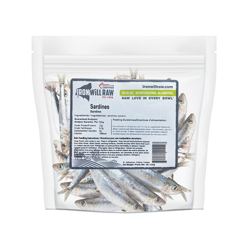 Iron Will Raw, Sardines - 454 g image number null
