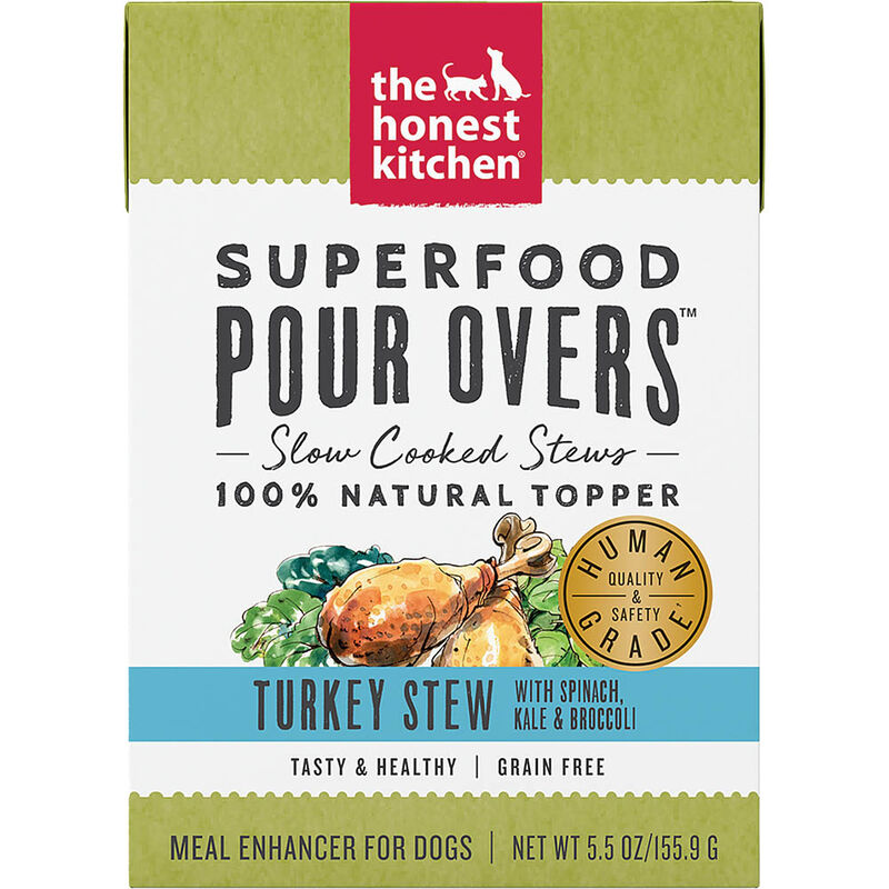 The Honest Kitchen, Superfood Pour Overs, Turkey with Spinach - Wet Dog Food image number null