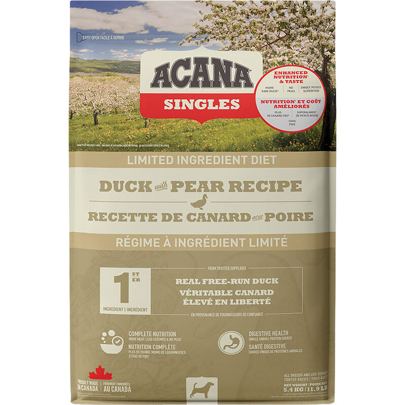 Acana, Adult - Singles Duck & Pear - Dry Dog Food image number null