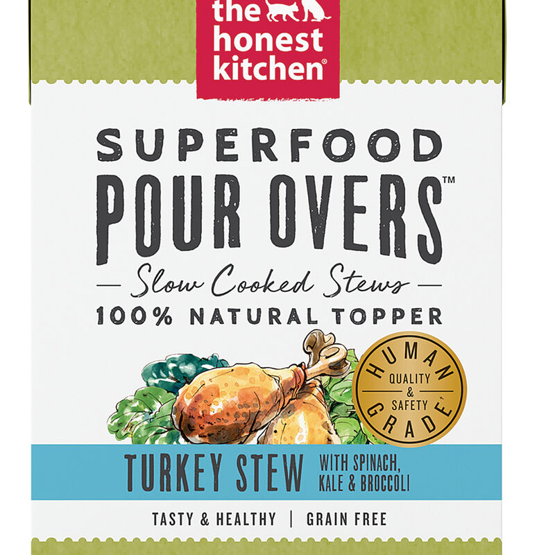 The Honest Kitchen, Superfood Pour Overs, Turkey with Spinach - Wet Dog Food image number null