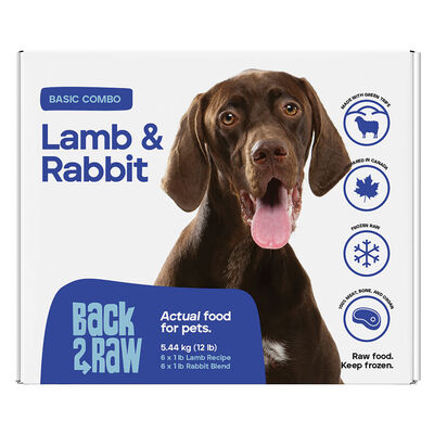 Back2Raw, Basics, Patty - Lamb & Rabbit Blend - 5.44 kg(12x0.45kg)
