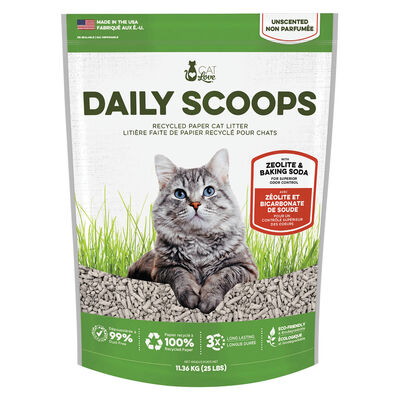 Cat Love Daily Scoops Recycled Paper Litter - 11.3 kg