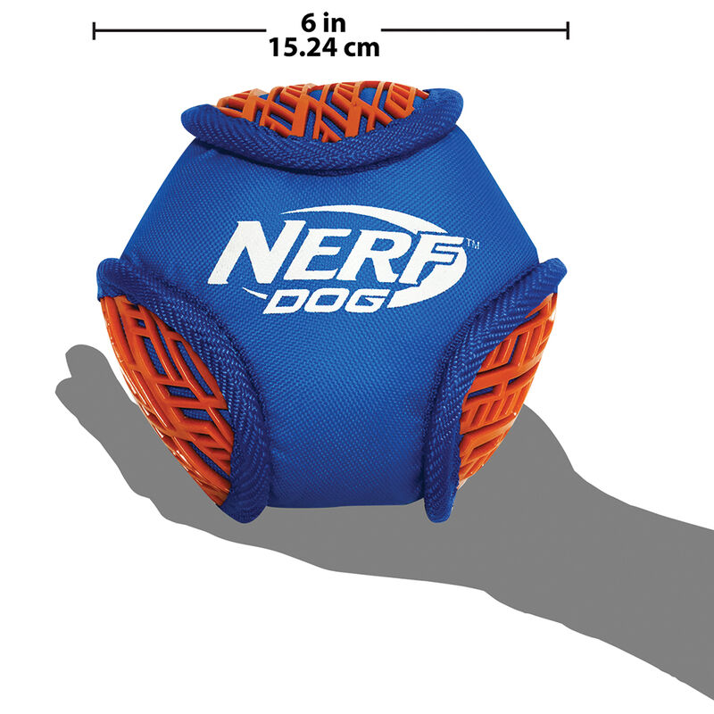 Nerf Dog, Force Grip Hex Ball - 6" image number null