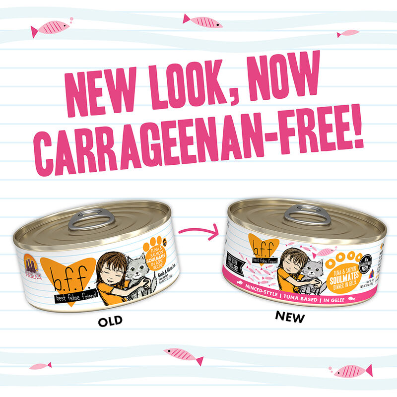 Weruva, Can Feline  - Tuna & Salmon Soulmates - 156 g - Minced - Wet Cat Food image number null