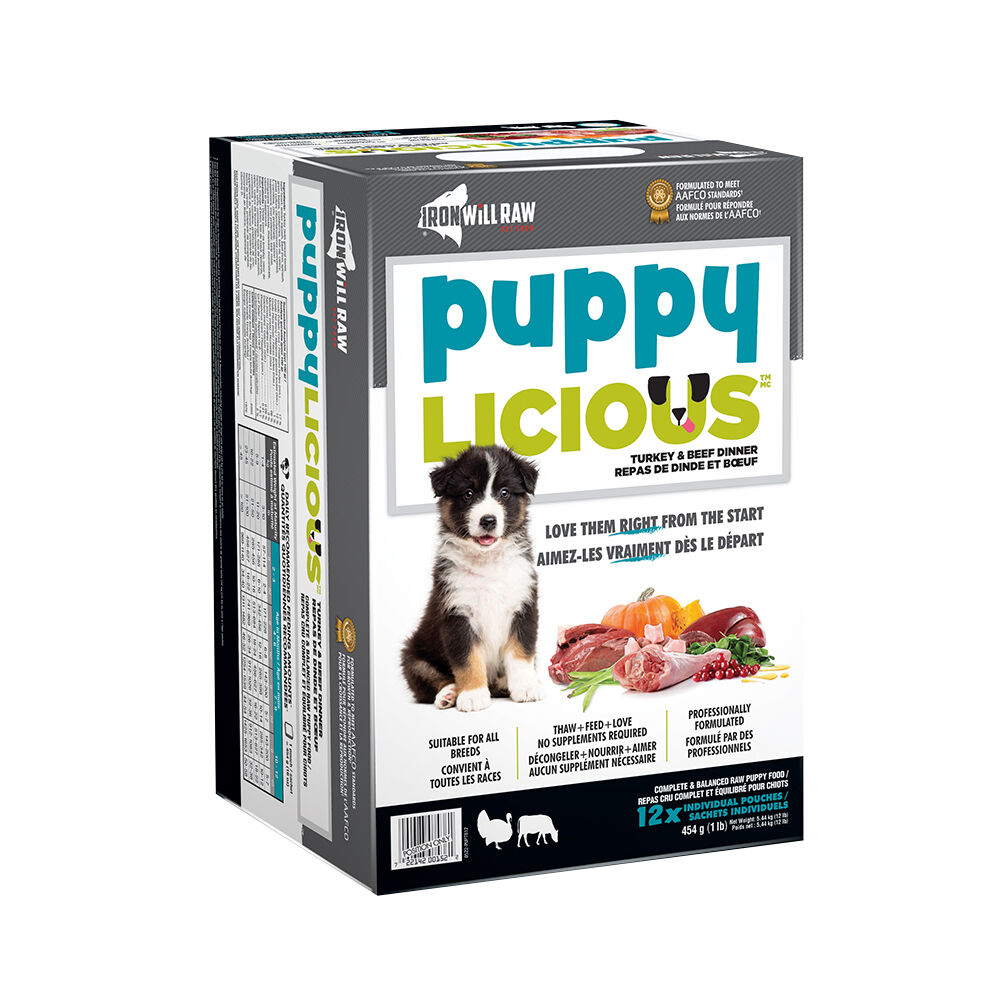 Iron Will Raw, Puppylicious Turkey & Beef - 5.44 kg - Ren's Pets