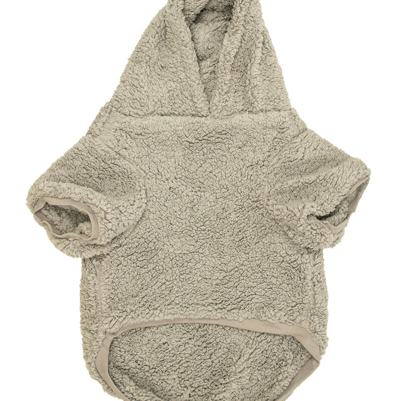 Canada Paws, Sherpa Hoodie - Grey - Dog Sweater image number null