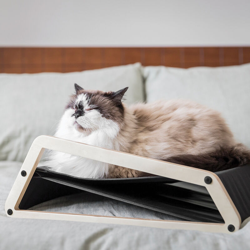 BeOneBreed, Reversible Hammock - Black - Plush Cat Bed image number null