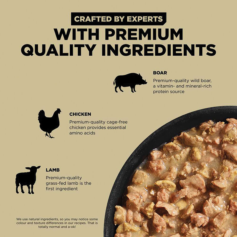 GO! SOLUTIONS, CARNIVORE Grain Free Minced Lamb + Wild Boar Recipe for cats - Wet Cat Food image number null