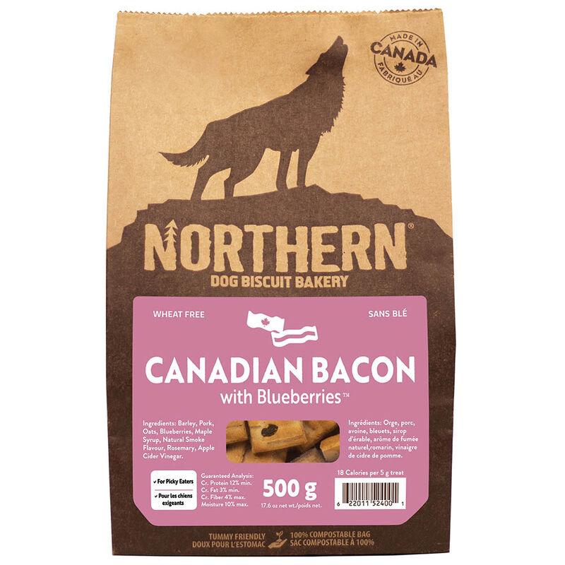 Northern Biscuit, Wheat Free, Canadian Bacon with Blueberries - 500 g - Dog Biscuit image number null