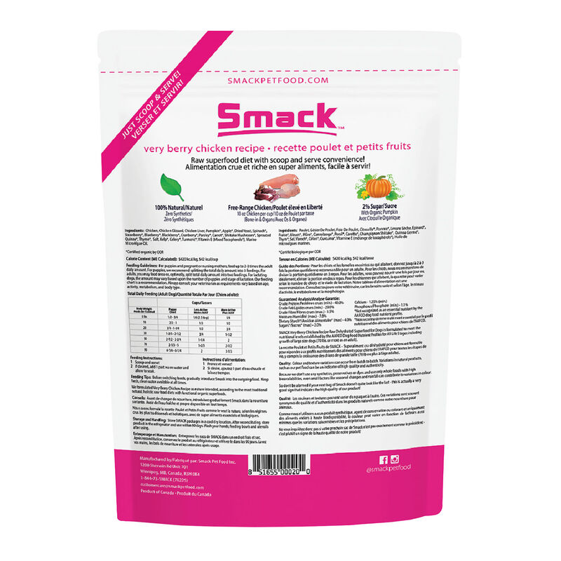 Smack, Very Berry Chicken Recipe - Dog Food image number null