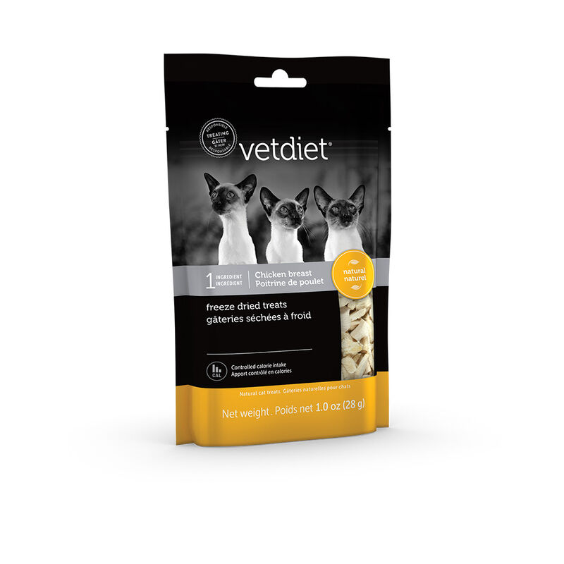 Vetdiet, Freeze Dried Cat Treats - Chicken Breast - 28 g - Freeze Dried Cat Treat image number null