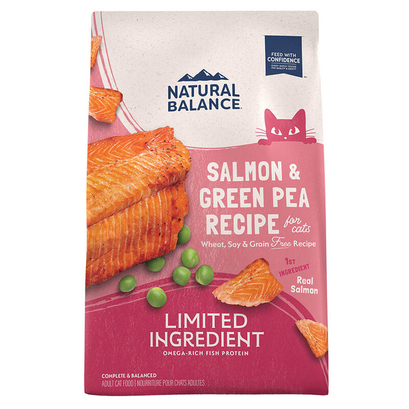 Natural Balance, Cat, Limited Ingredient Diet, Green Peas & Salmon - Dry Cat Food image number null