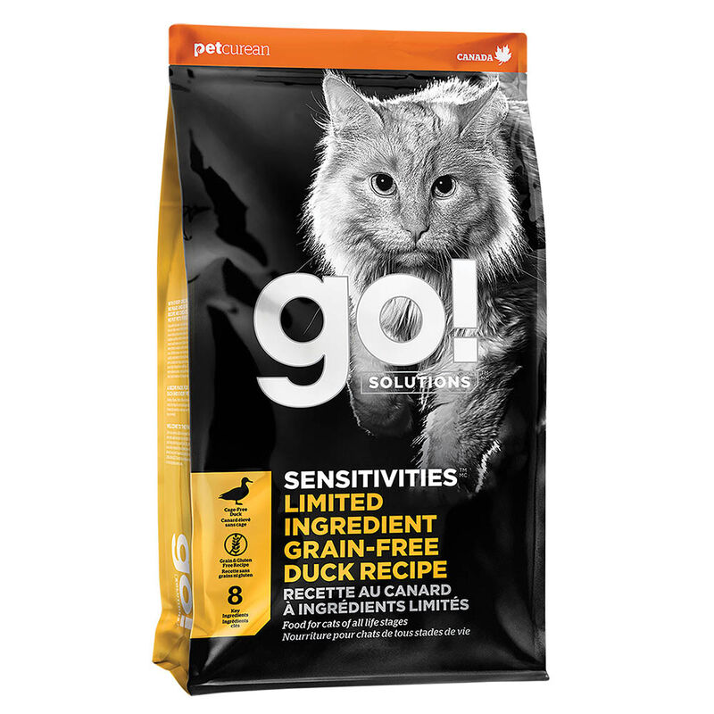 GO! SOLUTIONS, SENSITIVITIES Limited Ingredient Grain Free Duck Recipe for cats - Dry Cat Food image number null