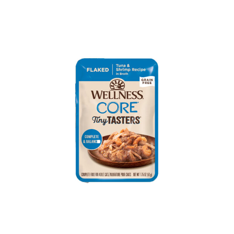 Wellness, CORE Tiny Tasters - Flaked Tuna & Shrimp in Sauce - 50 g - Wet Cat Food image number null