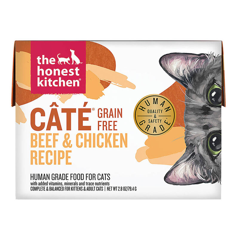 The Honest Kitchen, Câté™ Grain Free Beef & Chicken Pâté - 79.4 g - Wet Cat Food image number null