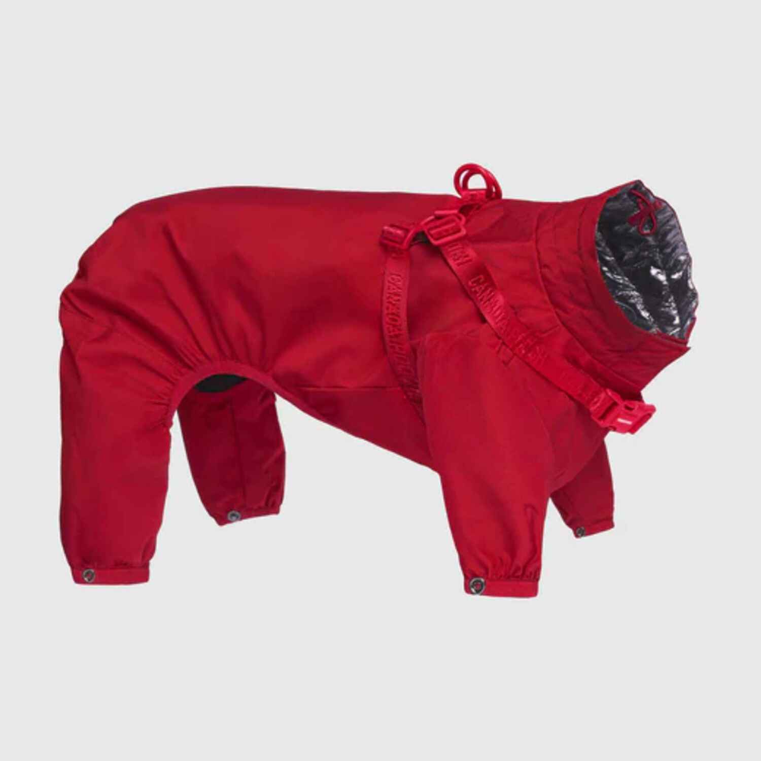 Canada Pooch, Harness Snowsuit - Red - Ren's Pets