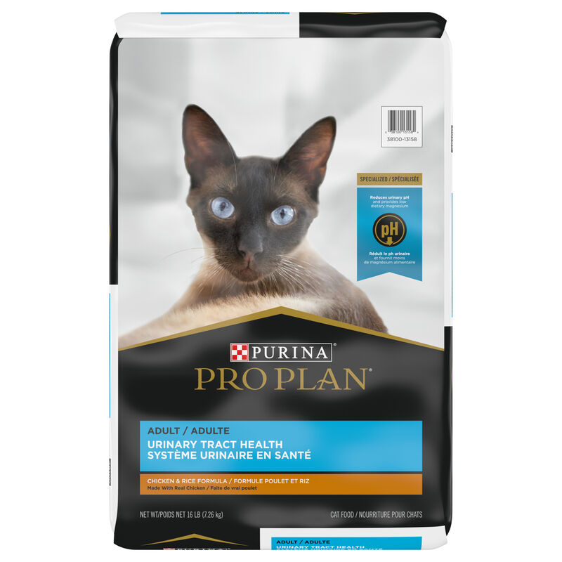 Purina Pro Plan Urinary Tract Health Chicken & Rice Adult, Dry Cat Food Formula image number null