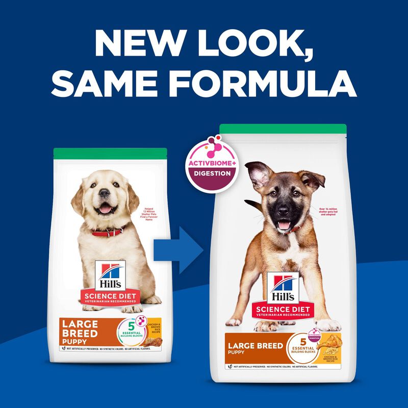 Science Diet, Puppy Large Breed Chicken & Brown Rice Recipe - Dry Dog Food image number null