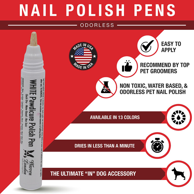 Warren London, Pawdicure Polish Pen - White - 16 oz image number null