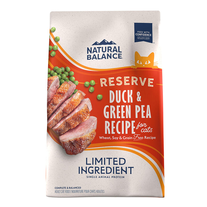 Natural Balance, Limited Ingredient Dry Cat Formula, Green Pea & Duck - Dry Cat Food image number null